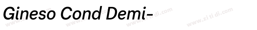 Gineso Cond Demi字体转换